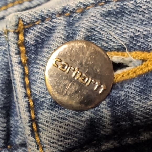 Carhartt Relaxed Fit Light Blue Jeans *Work Worn* - Picture 6 of 10